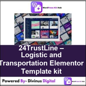 24TrustLine – Logistic and Transportation Elementor Template kit