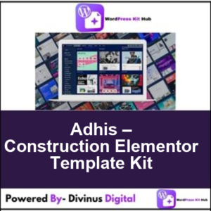 Adhis – Construction Elementor Template Kit