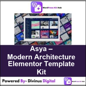Asya – Modern Architecture Elementor Template Kit
