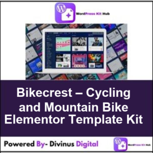 Bikecrest – Cycling and Mountain Bike Elementor Template Kit