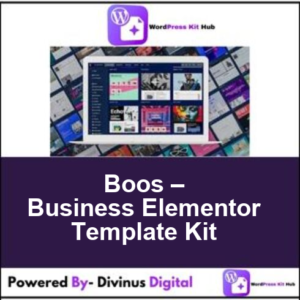 Boos – Business Elementor Template Kit