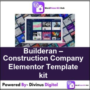 Builderan – Construction Company Elementor Template kit