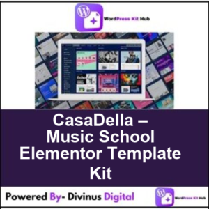 CasaDella – Music School Elementor Template Kit