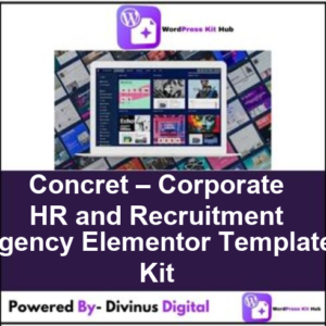 Concret – Corporate HR and Recruitment Agency Elementor Template Kit