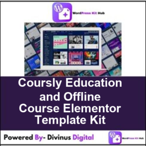 Coursly  Education and Offline Course Elementor Template Kit