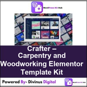 Crafter – Carpentry and Woodworking Elementor Template Kit