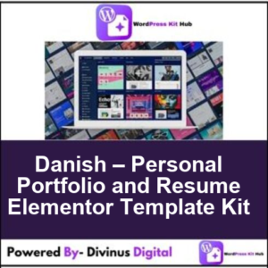 Danish – Personal Portfolio and Resume Elementor Template Kit