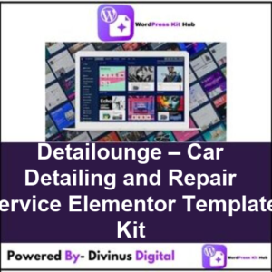 Detailounge – Car Detailing and Repair Service Elementor Template Kit