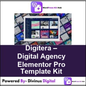 Digitera – Digital Agency Elementor Pro Template Kit