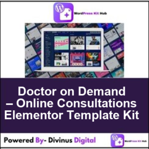 Doctor on Demand – Online Consultations Elementor Template Kit