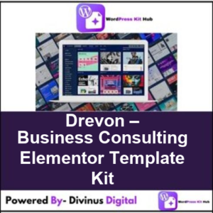 Drevon – Business Consulting Elementor Template Kit