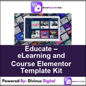 Educate – eLearning and Course Elementor Template Kit