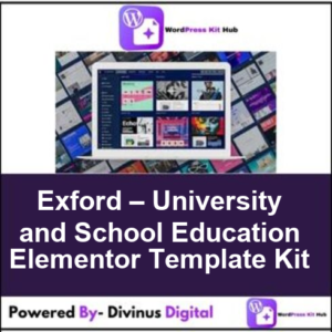 Exford – University and School Education Elementor Template Kit