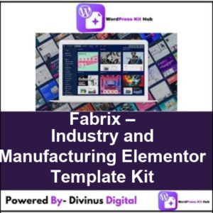 Fabrix – Industry and Manufacturing Elementor Template Kit