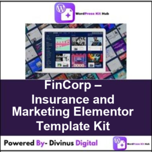 FinCorp – Insurance and Marketing Elementor Template Kit