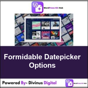 Formidable Datepicker Options