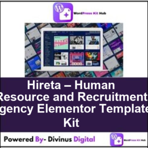 Hireta – Human Resource and Recruitment Agency Elementor Template Kit