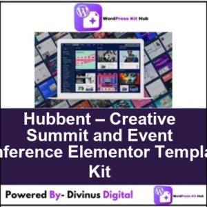 Hubbent – Creative Summit and Event Conference Elementor Template Kit