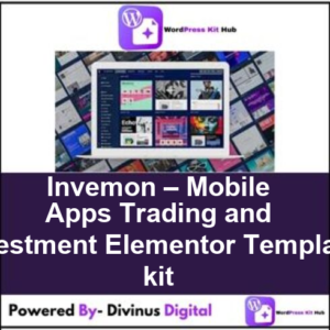 Invemon – Mobile Apps Trading and Investment Elementor Template kit