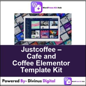 Justcoffee – Cafe and Coffee Elementor Template Kit