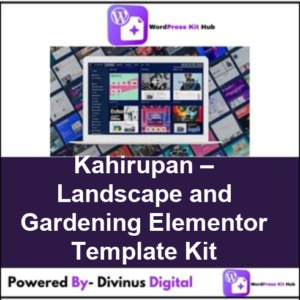 Kahirupan – Landscape and Gardening Elementor Template Kit
