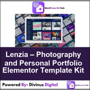 Lenzia – Photography and Personal Portfolio Elementor Template Kit