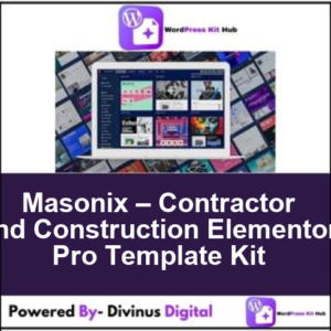 Masonix – Contractor and Construction Elementor Pro Template Kit
