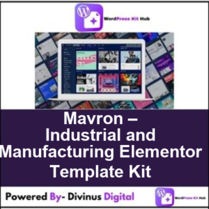 Mavron – Industrial and Manufacturing Elementor Template Kit