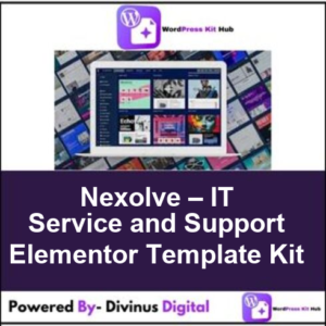 Nexolve – IT Service and Support Elementor Template Kit