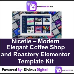 Nicetle – Modern Elegant Coffee Shop and Roastery Elementor Template Kit