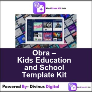 Obra – Kids Education and School Template Kit