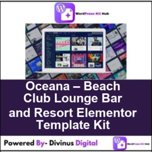 Oceana – Beach Club Lounge Bar and Resort Elementor Template Kit