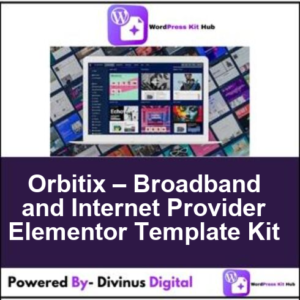 Orbitix – Broadband and Internet Provider Elementor Template Kit