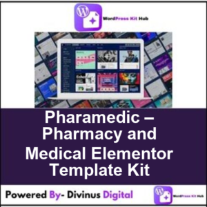 Pharamedic – Pharmacy and Medical Elementor Template Kit