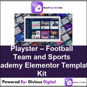 Playster – Football Team and Sports Academy Elementor Template Kit