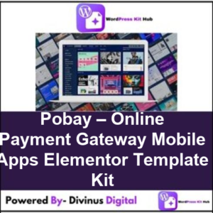 Pobay – Online Payment Gateway Mobile Apps Elementor Template Kit