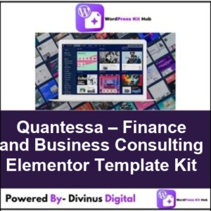 Quantessa – Finance and Business Consulting Elementor Template Kit