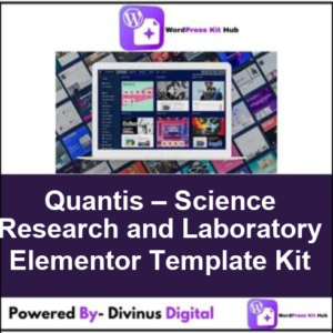 Quantis – Science Research and Laboratory Elementor Template Kit