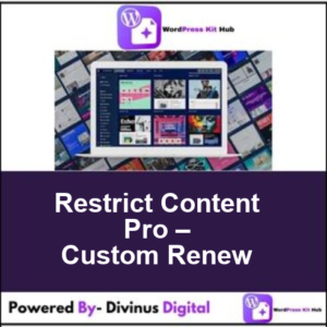 Restrict Content Pro – Custom Renew