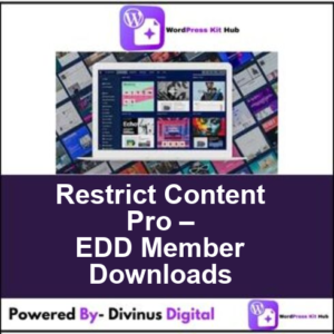 Restrict Content Pro – EDD Member Downloads