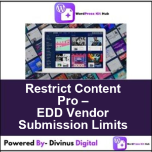 Restrict Content Pro – EDD Vendor Submission Limits