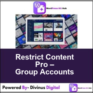 Restrict Content Pro – Group Accounts