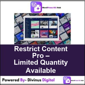 Restrict Content Pro – Limited Quantity Available