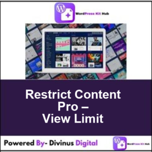 Restrict Content Pro – View Limit