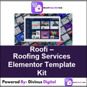 Roofi – Roofing Services Elementor Template Kit