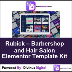 Rubick – Barbershop and Hair Salon Elementor Template Kit