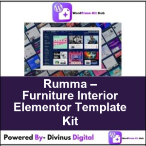 Rumma – Furniture Interior Elementor Template Kit