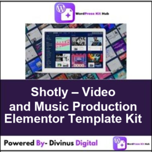 Shotly – Video and Music Production Elementor Template Kit