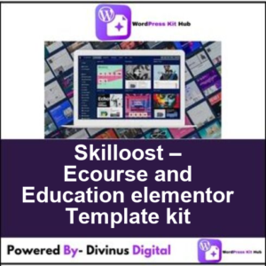 Skilloost – Ecourse and Education elementor Template kit