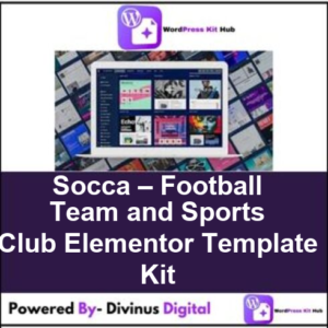 Socca – Football Team and Sports Club Elementor Template Kit